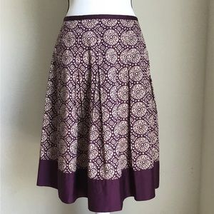 Talbots pleated Purple Skirt